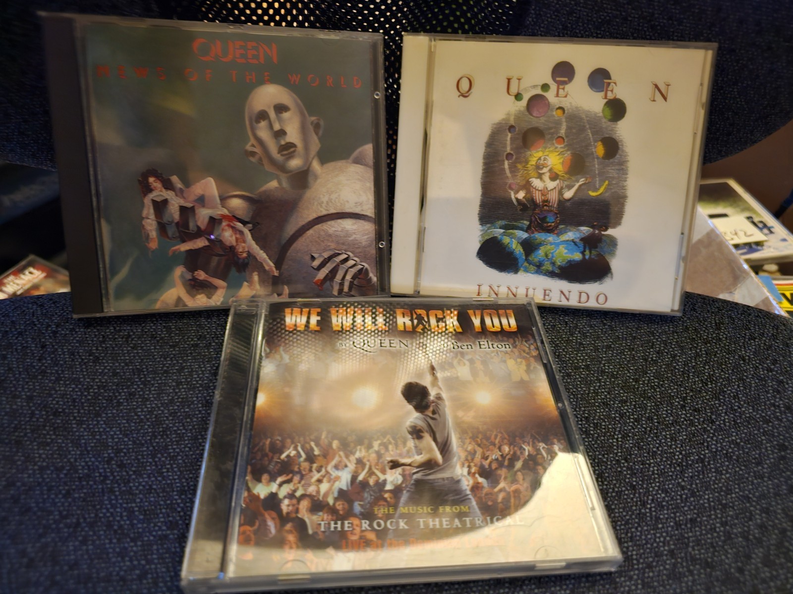 Queen Cd Lot 3 We Will Rock You, Innuendo, & News Of The World 
