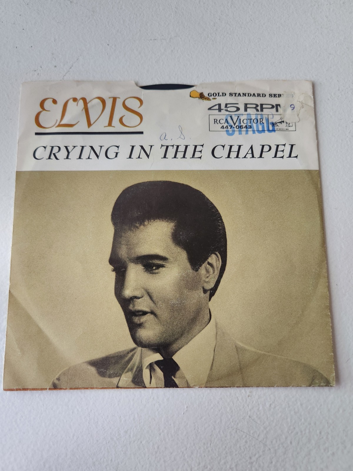 ELVIS PRESLEY - Crying In The Chapel / I believe In  (447-0643) w/Picture Sleeve