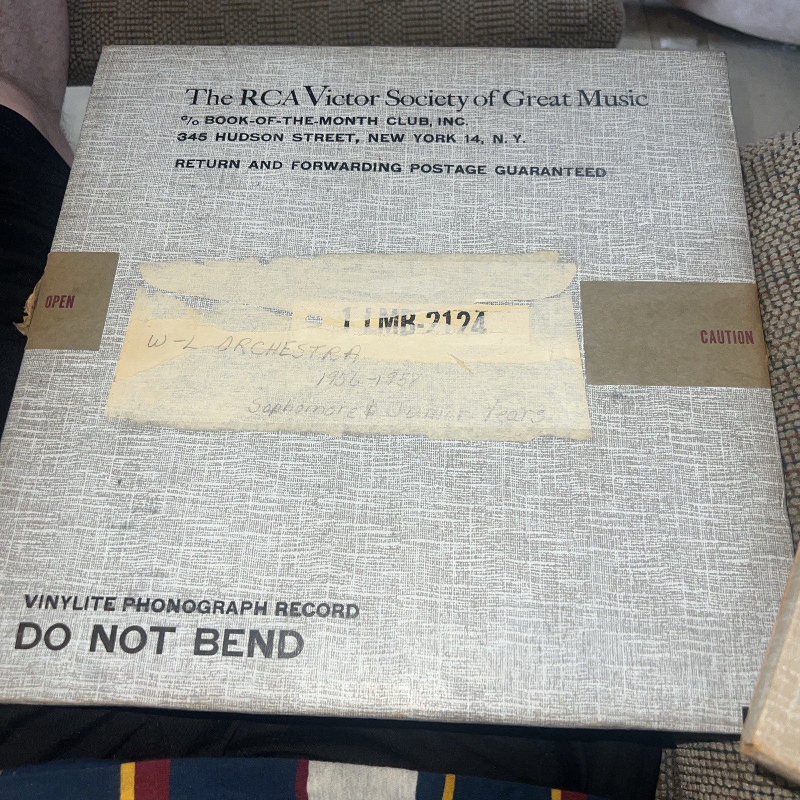Vintage 1959 Washington-Lee High School Orchestra Vinyl Record LP Set Pt 1 & 2