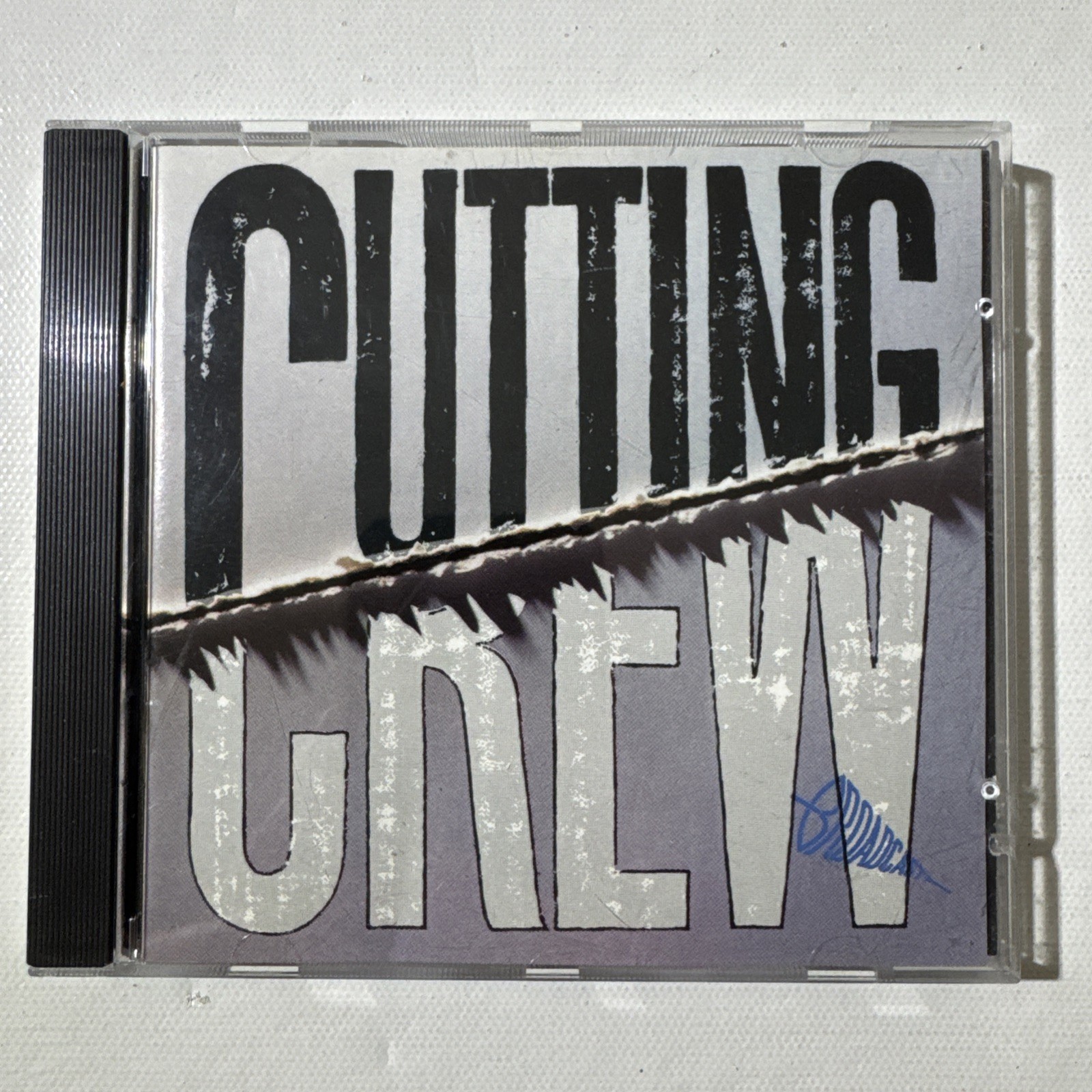 Promo Cutting Crew Broadcast CD 1987 Virgin Records Promo Hole Punch Near Mint