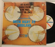 Blakey, Persip, Elvin & Joe Jones First Press Lp Gretsch Drum Night At Birdland picture