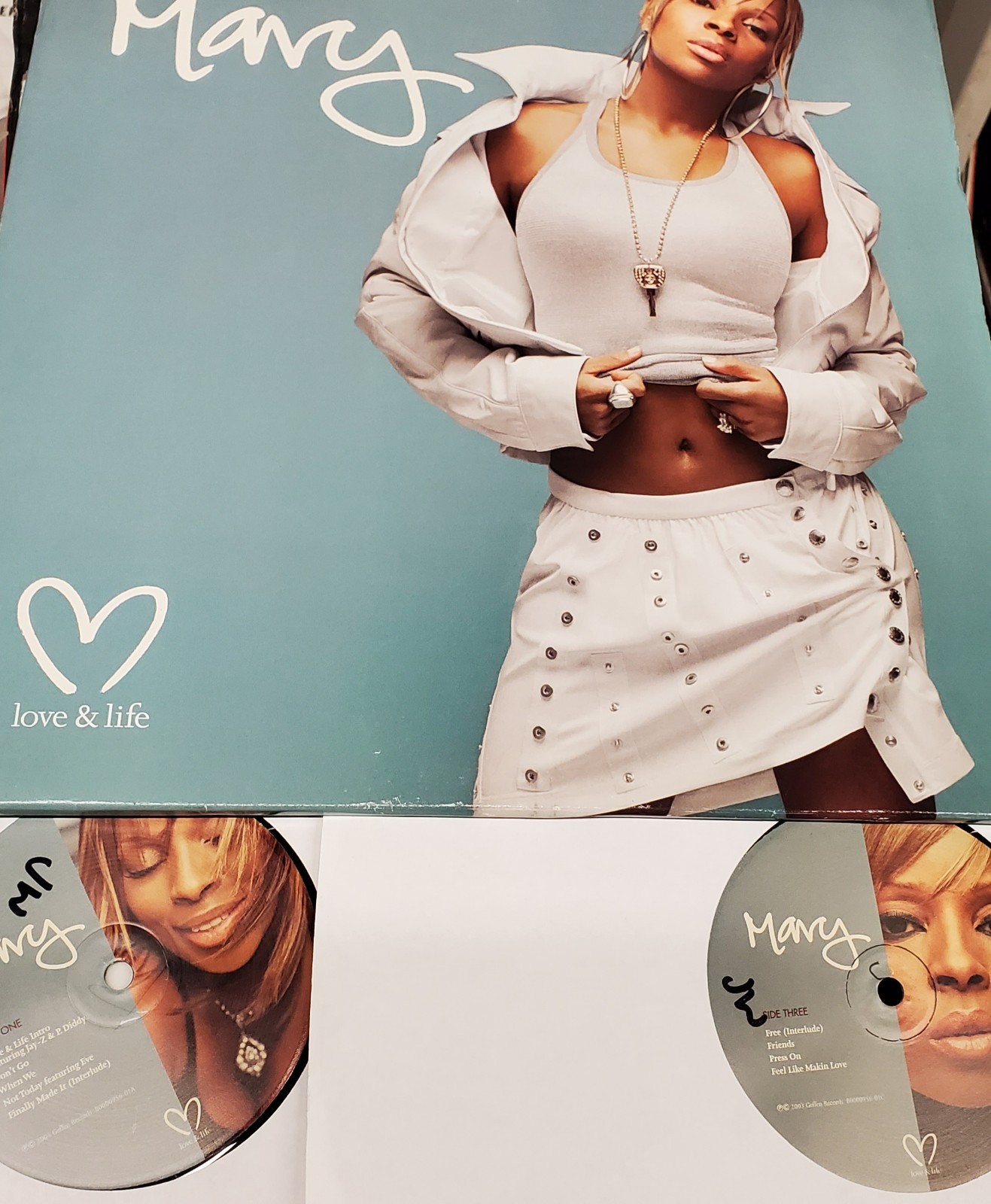 Mary J. Blige – Love & Life GE Records 2003 Original 2xLP Promo  Vinyl 