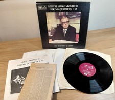 SLS 879 Shostakovich String Quartets 1-13 Borodin Quartet 6 LP EMI Melodiya Box picture