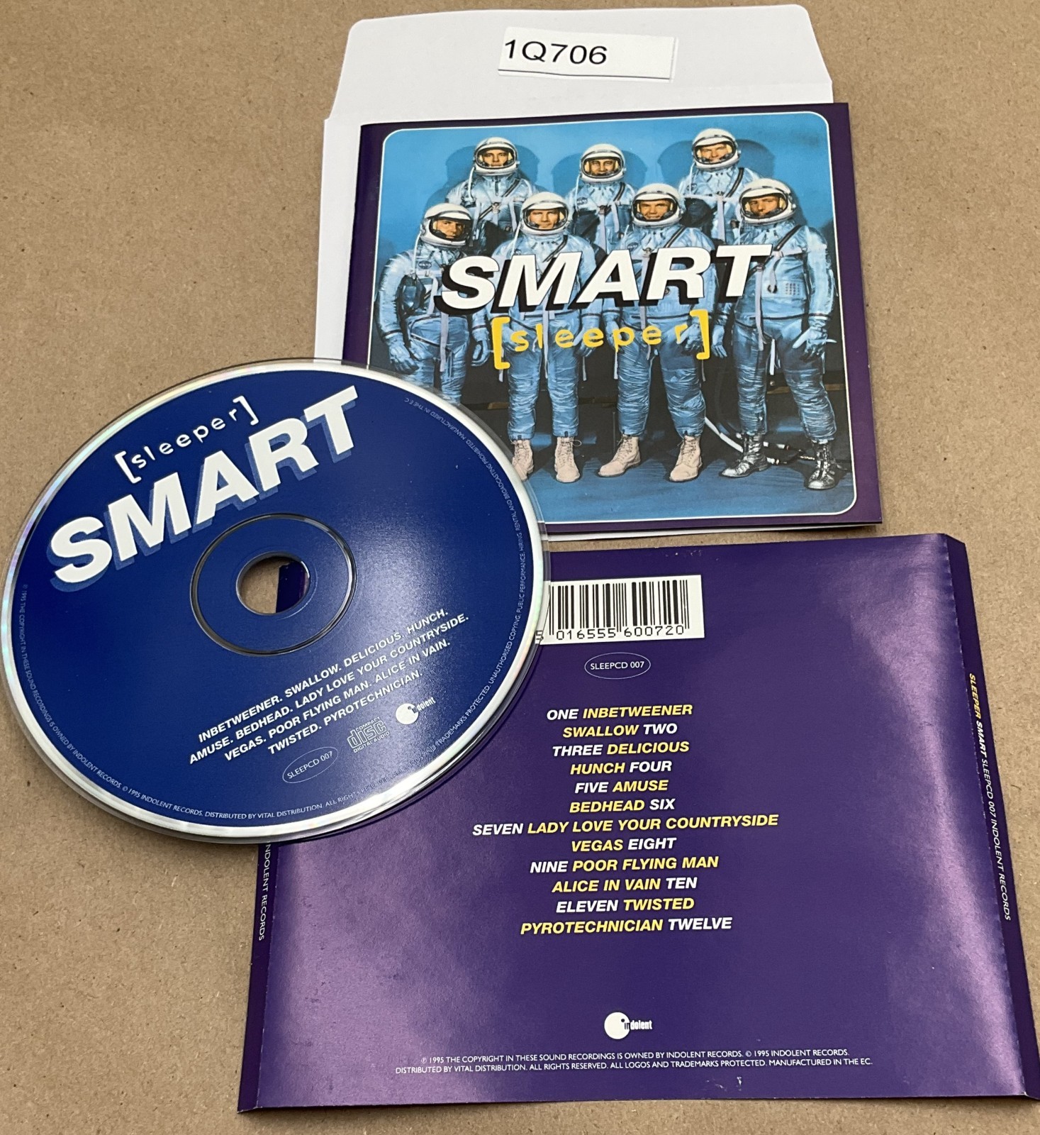 Sleeper - Smart - Sleeper CD No Case #1Q706