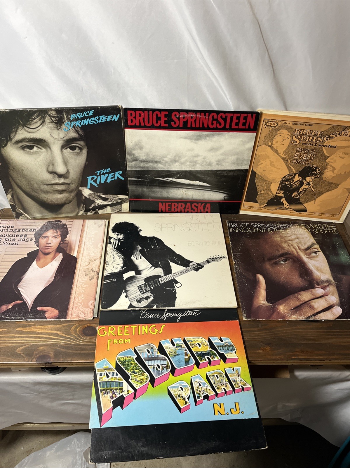 Bruce Springsteen Vinyl Lip Record Lot Of 7