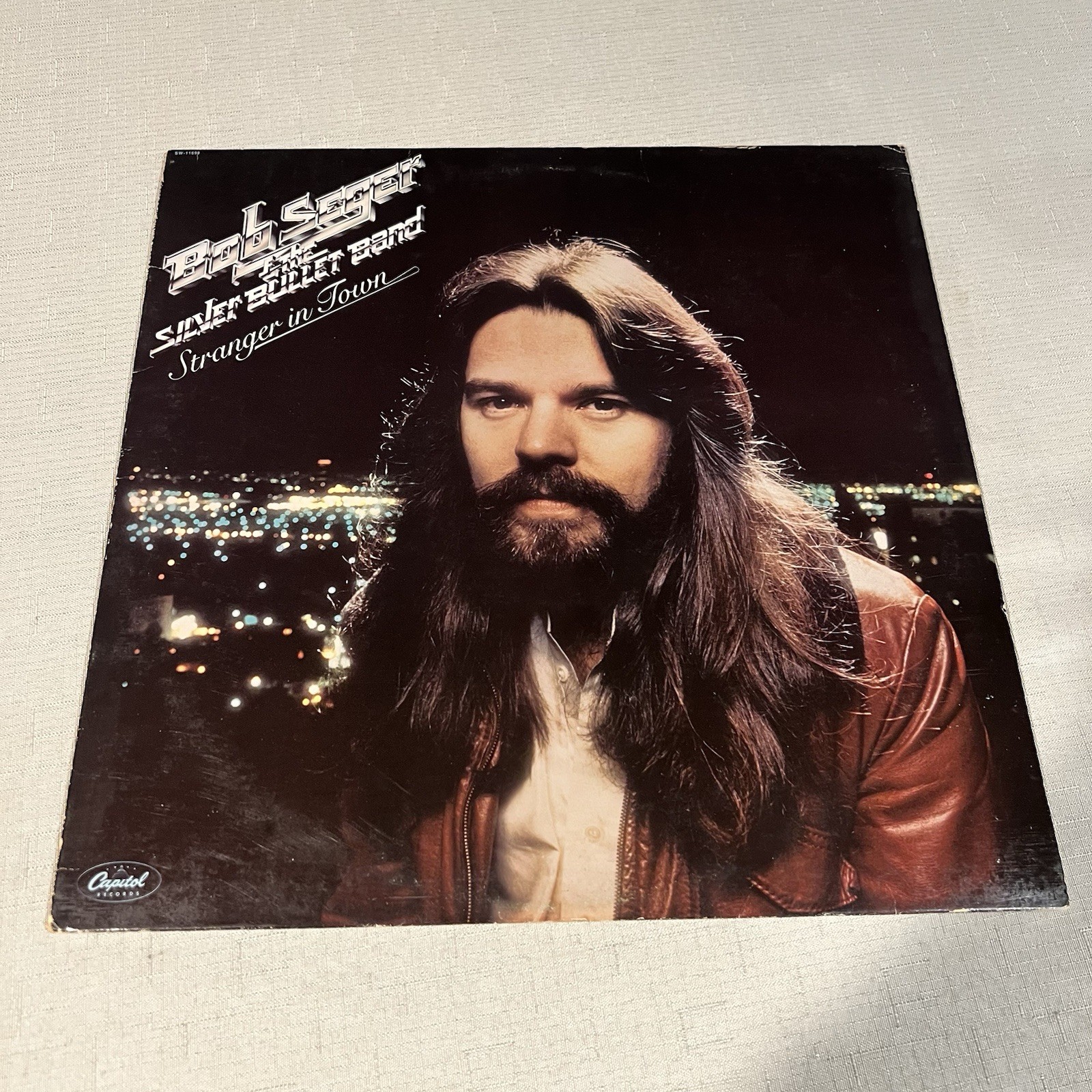 Bob Seger Stranger In Town LP 1978 Capitol SW 11698 Silver Bullet Band EX Vinyl