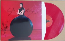 Rina Sawayama Hold The Girl PERSONALLY SIGNED Red Vinyl with Message 'SLAY' picture
