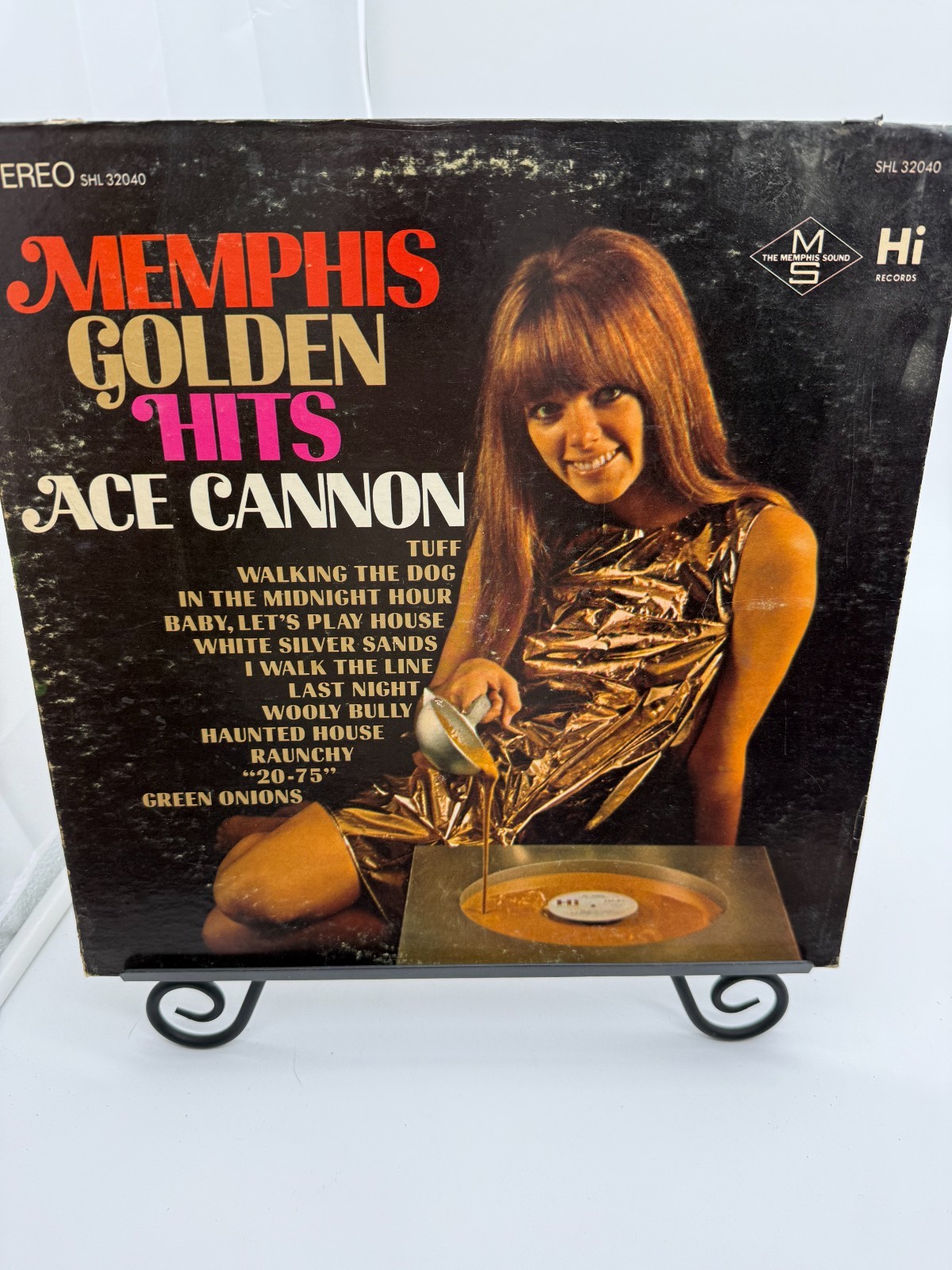 vtg Ace Cannon Memphis Golden Hits 1967 Hi Records SHL 32040 ST R&R Tuff Sax LP 