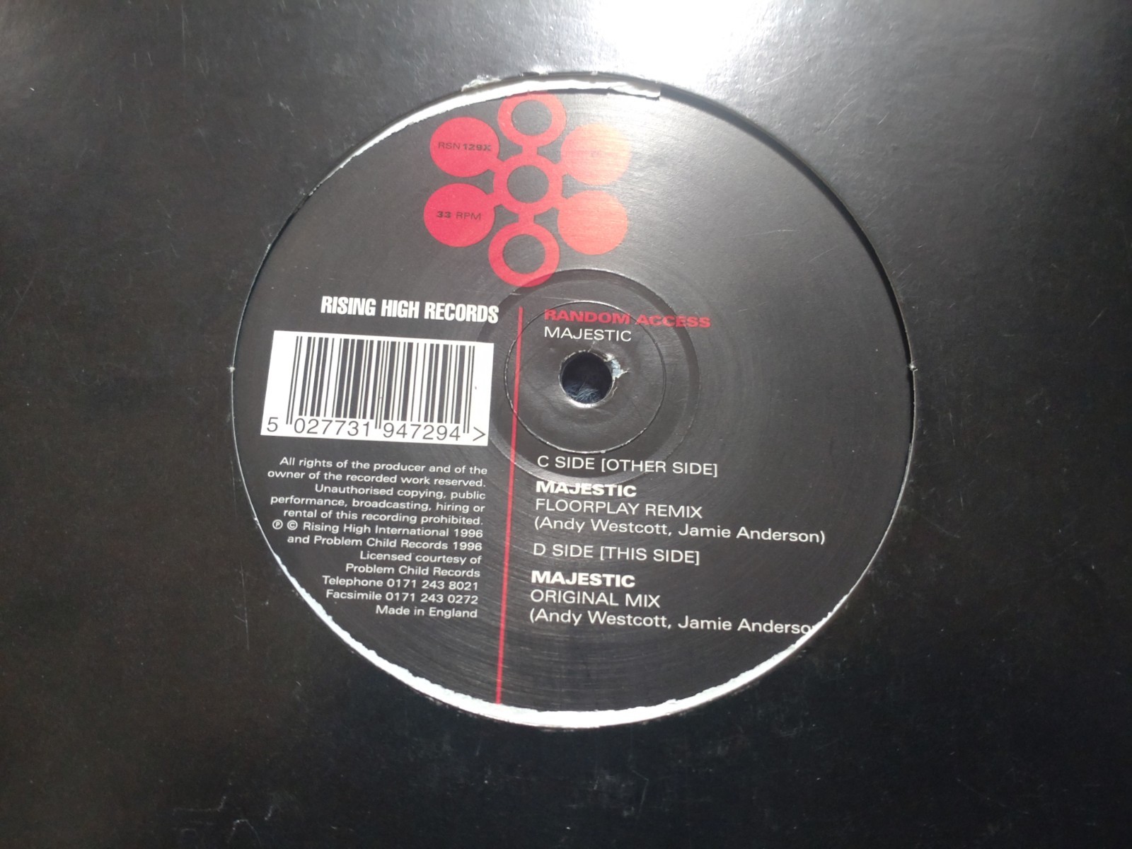 random access / majestic / floorplay remix / rising high records / vgp / vgp 