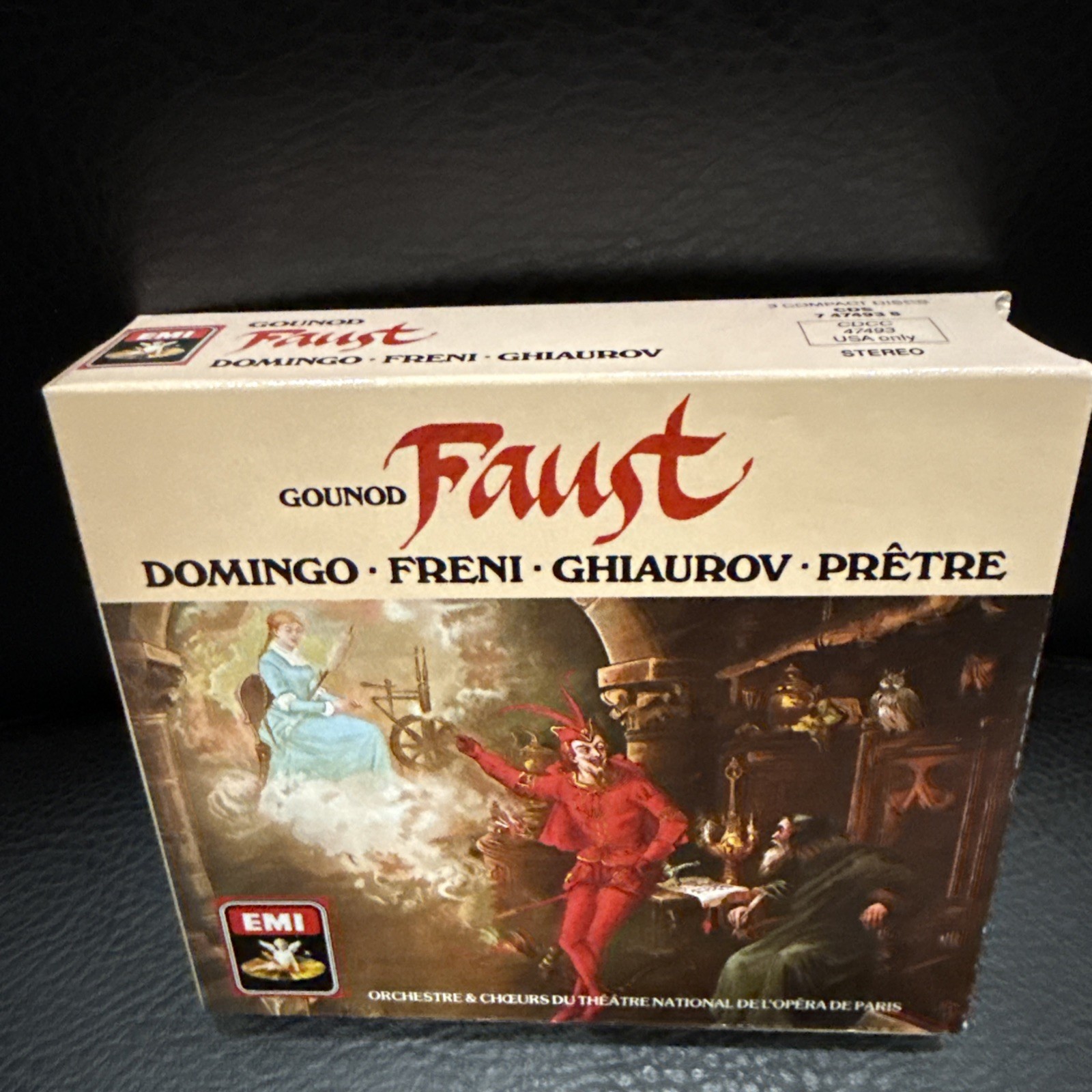 Charles Gounod : Faust - 3 CDs & Guide - EMI - Domingo , Freni , Ghiaurov