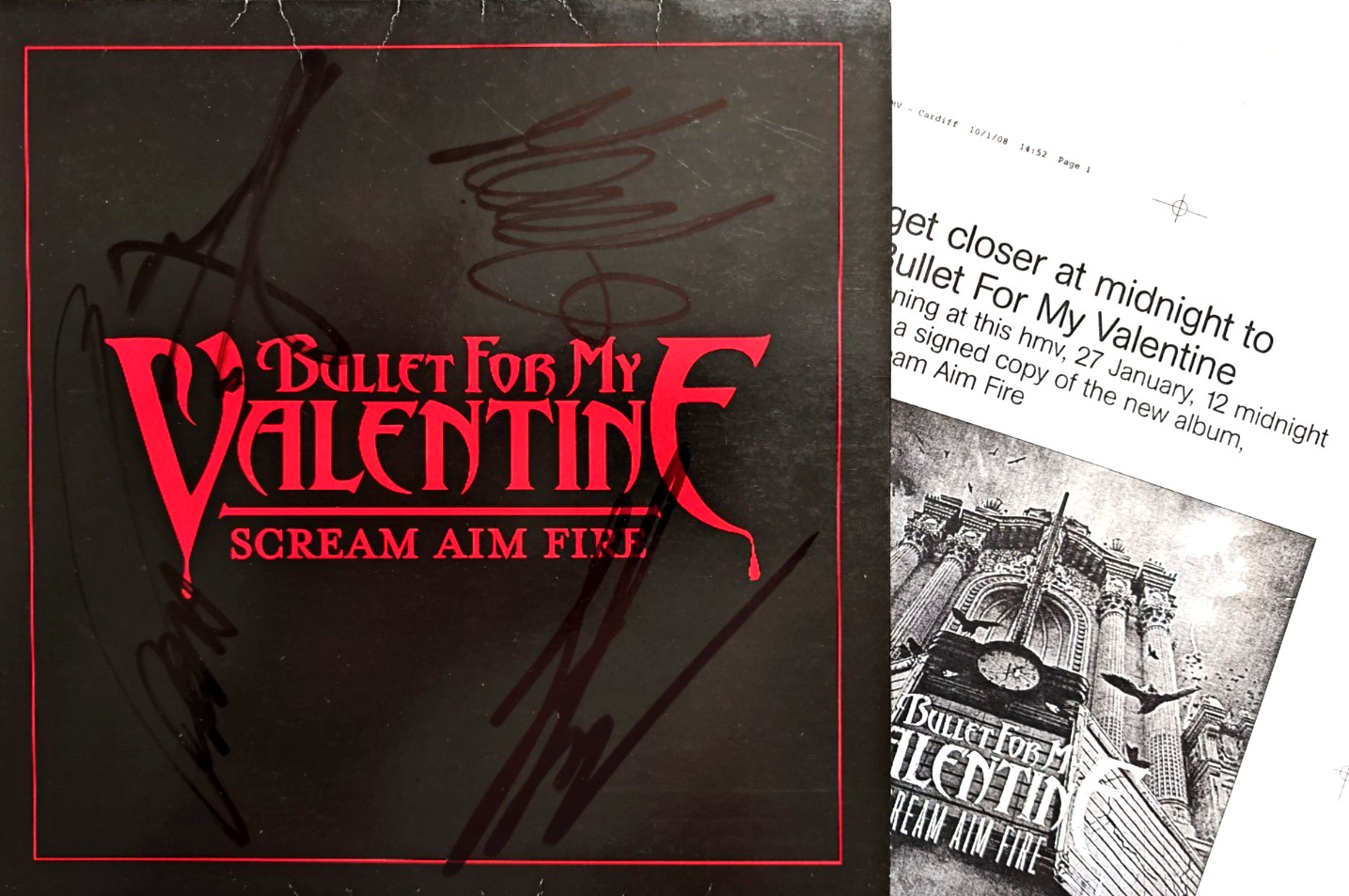 Bullet for my Valentine Hand Signed 7
