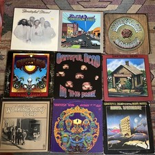 9 Grateful Dead Vinyl LP Record Lot workingman’s dead shakedown American beauty picture
