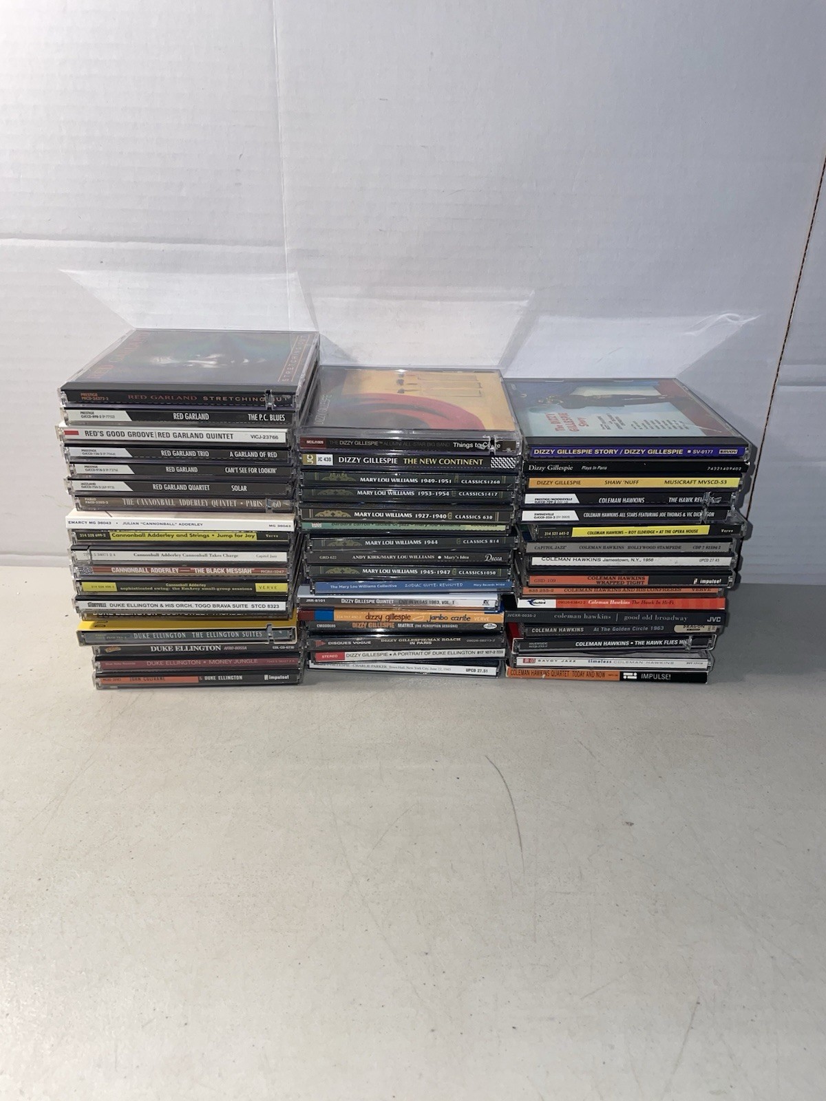 Jazz Cd Lot Of 50 Dizzy Gillespie Coleman Hawkins Mary Lou Red Garland Cannonbal