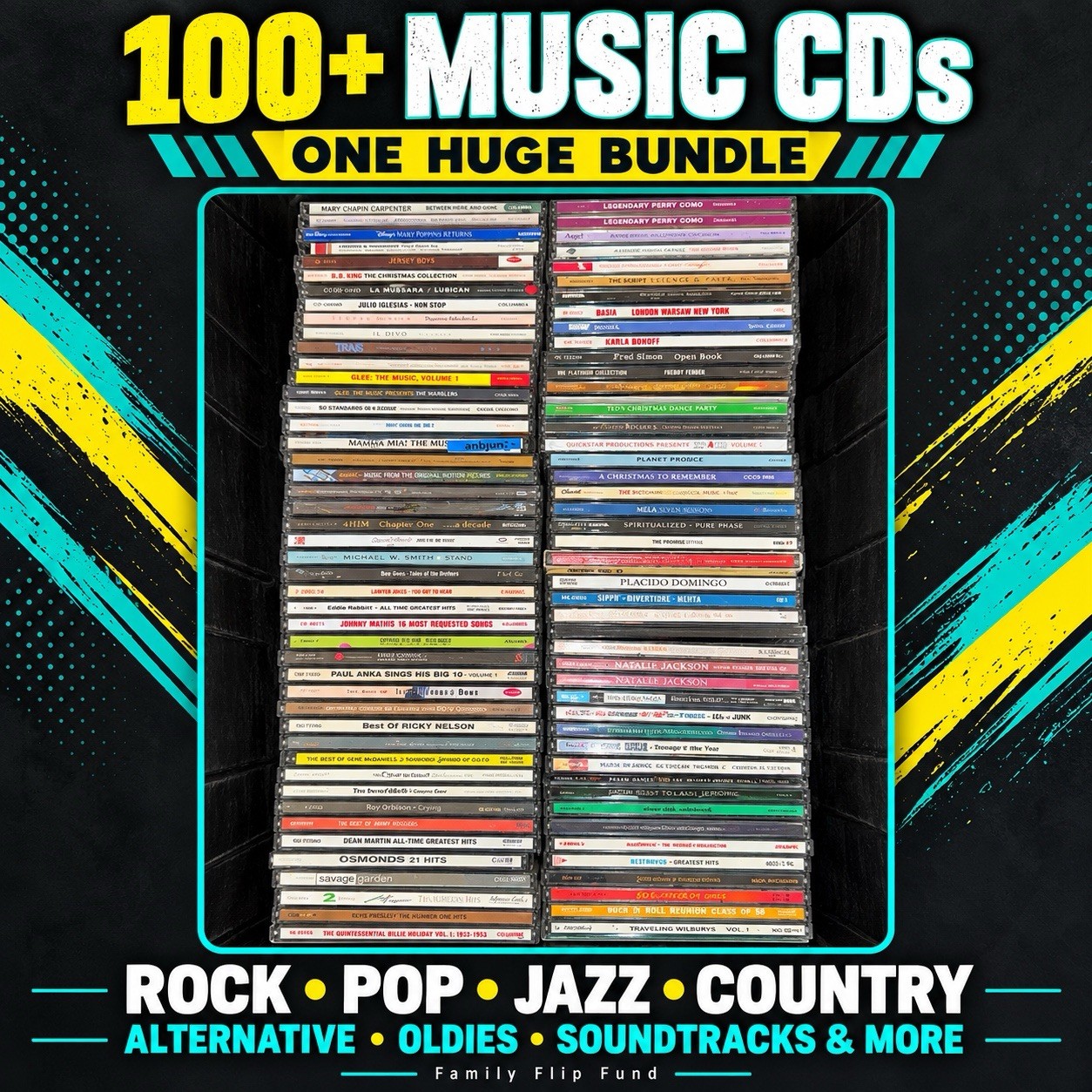 116 Music CD Lot Mixed Genres Rock Pop Country Alternative Soundtracks Bulk