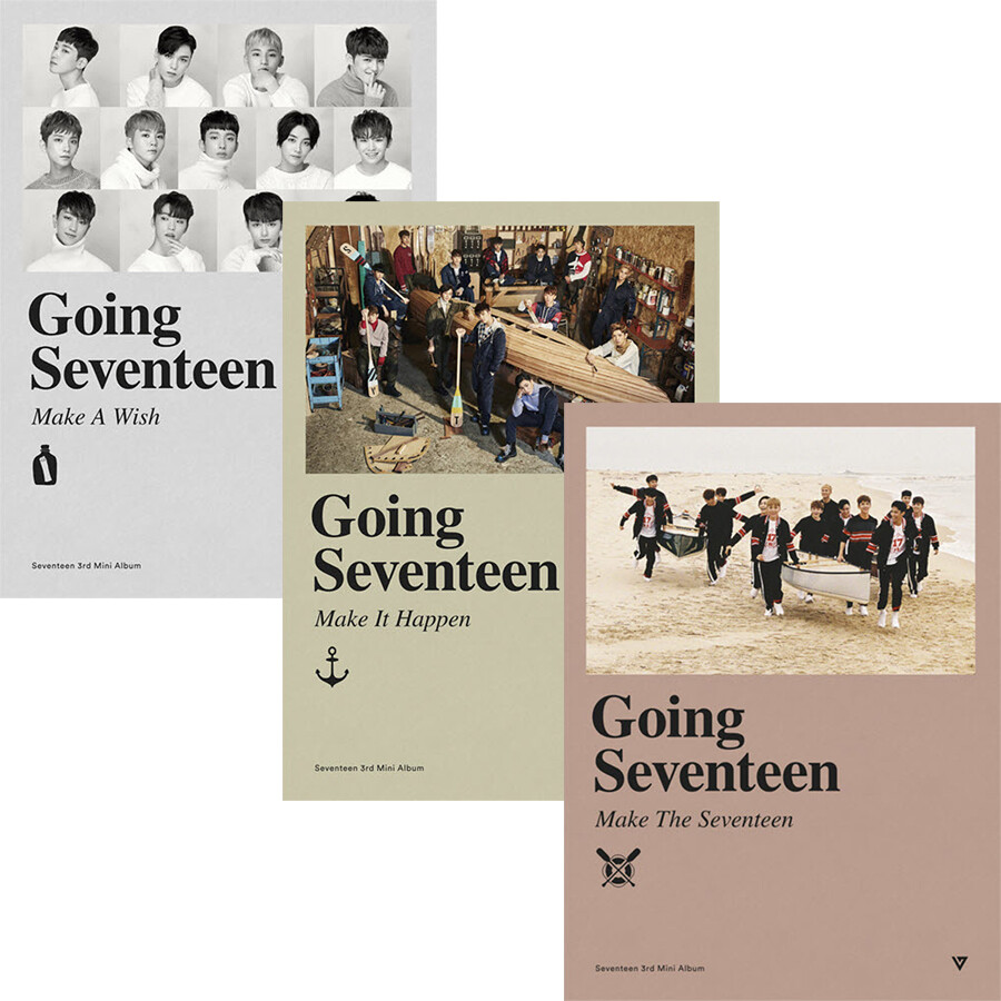 SEVENTEEN [GOING SEVENTEEN] 3rd Mini Album CD+Photo Book+2 Card+Pass+B.Mark+GIFT