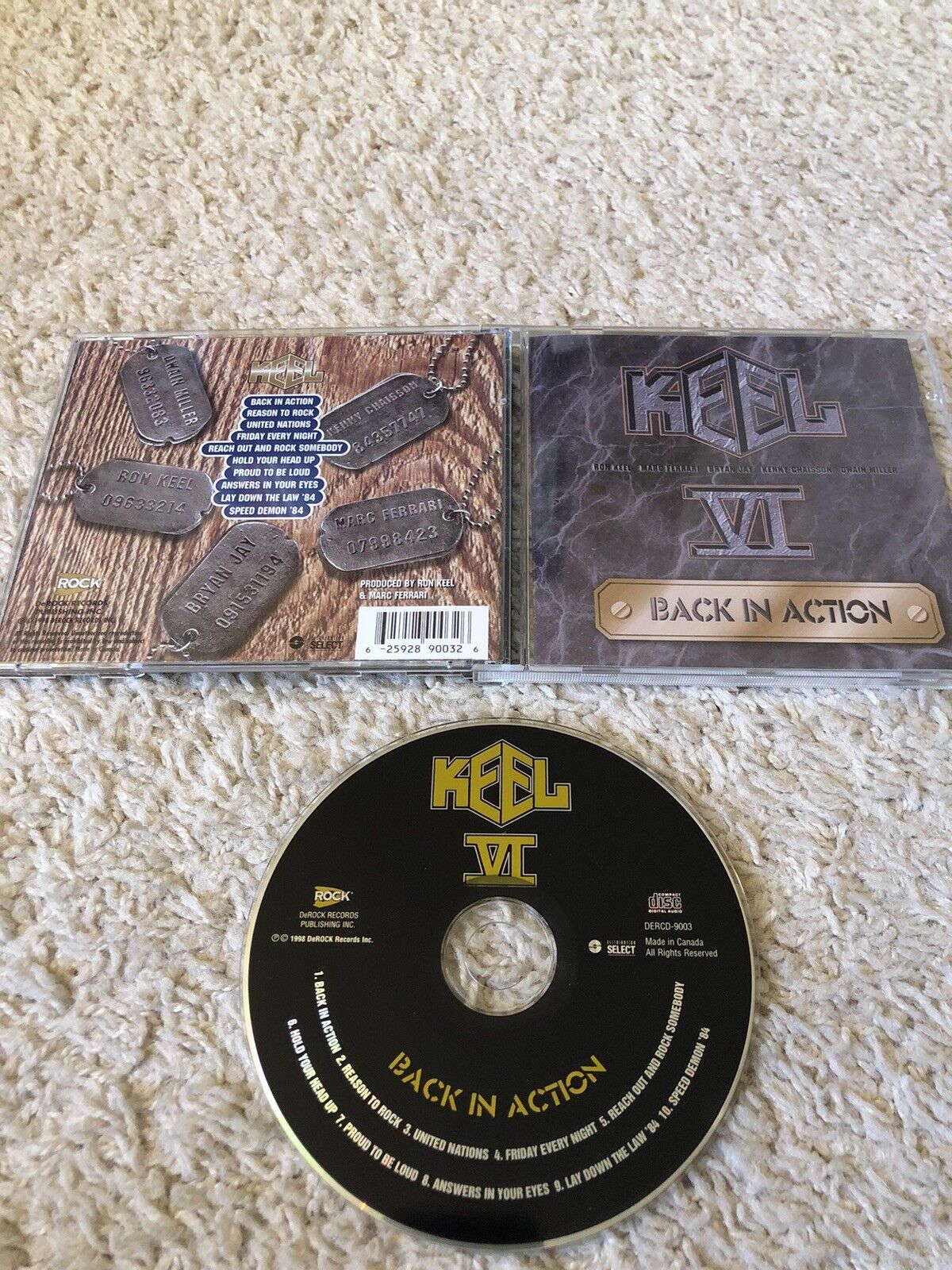 VI: Back In Action By Keel CD RARE Rock Metal Ron Jetboy Kick Axe Heaven's Edge