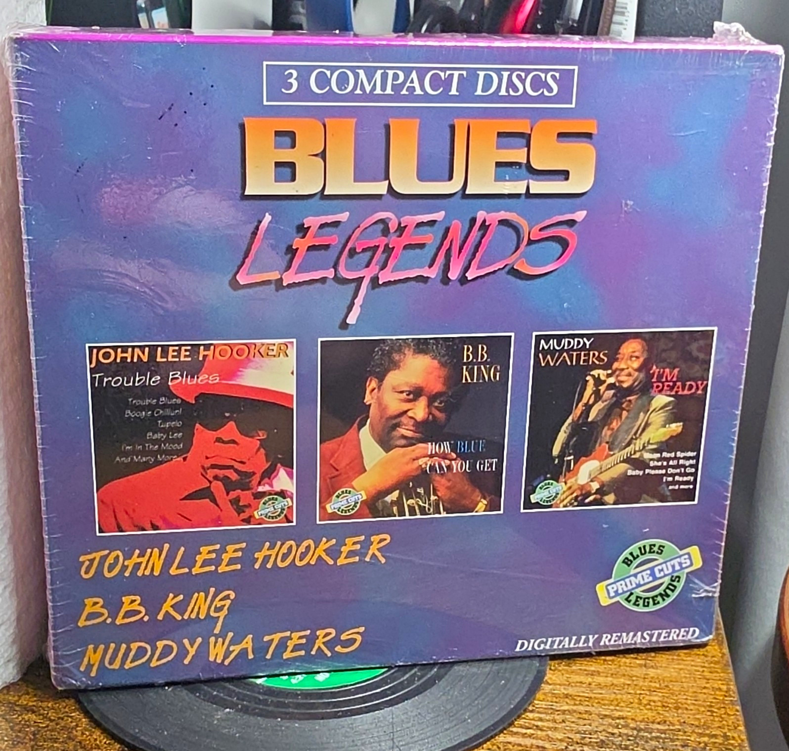 Blues Legends 3CD Box Set Digitally Remastered John Lee Hooker B.B. King Muddy W
