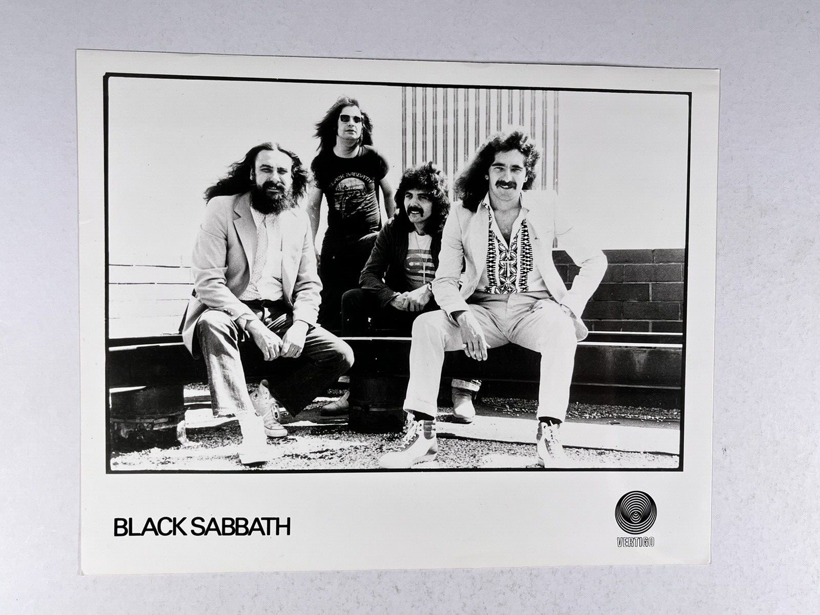 Black Sabbath Photo Ozzy Osbourne Original Vertigo B/W Promo late to mid 1970s