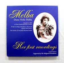 DAME NELLIE MELBA FIRST RECORDINGS - HISTORIC MASTERS (MINT Sealed) Vinyl [78] picture