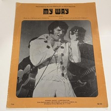 Vintage Elvis Presley My Way Sheet Music 1969 Paul Anka Spanka Music MCA USA picture