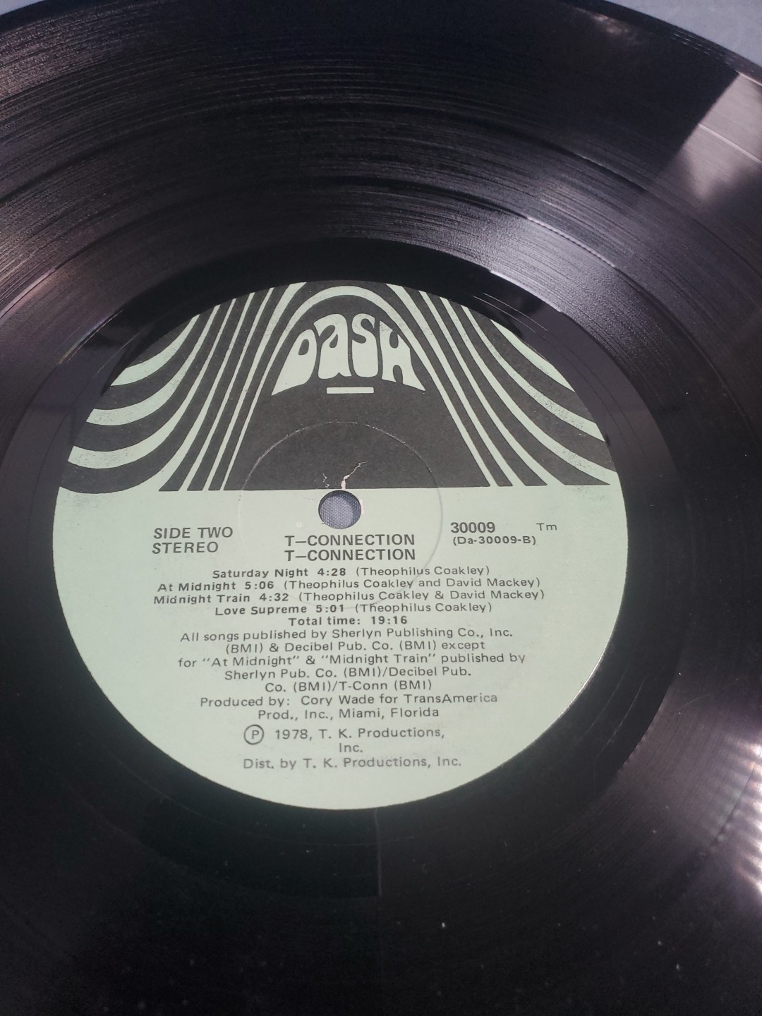 T-Connection Self Titled Vinyl LP 1978 Funk Disco Dash 30009 Record At Midnight