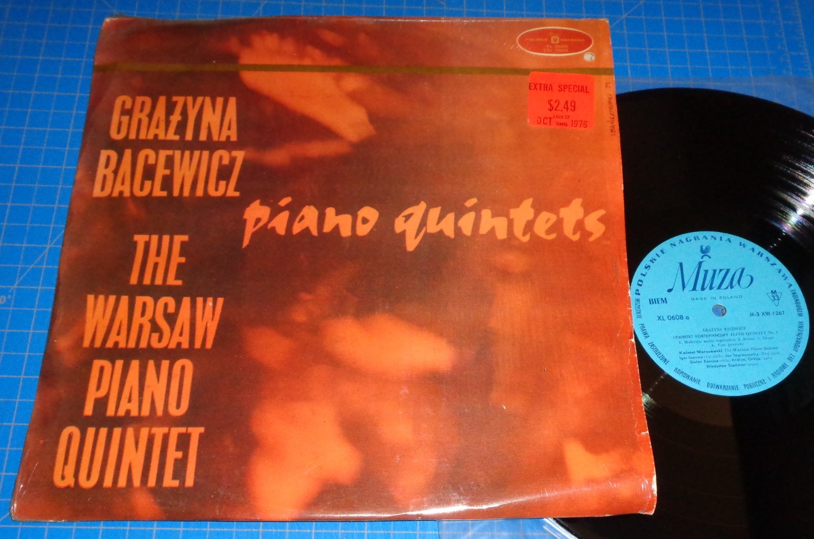 Warsaw Quartet (Szpilman) BACEWICZ Piano Quintets  Polskie Nagrania Muza XL 0608