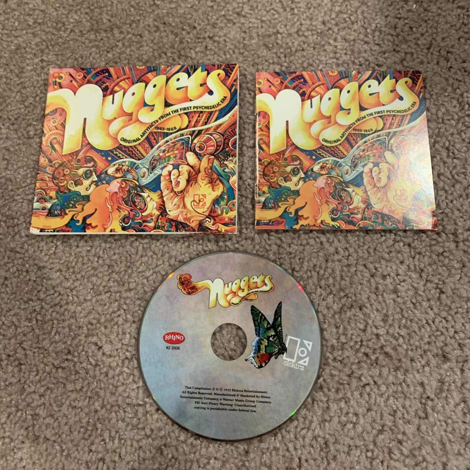 NUGGETS -Original Artyfacts From The First Psychedelic Era  1965-1968 W/ Cutout