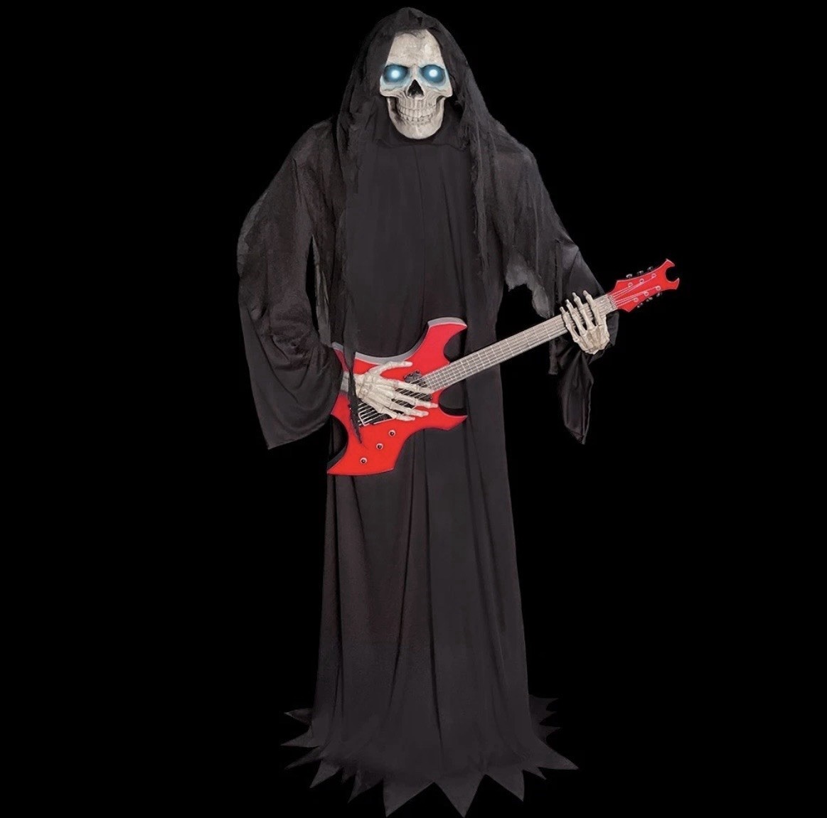 Lowe's Haunted Living 6.1FT Bluetooth Reaper Guitar Animatronic #5746902 RARE