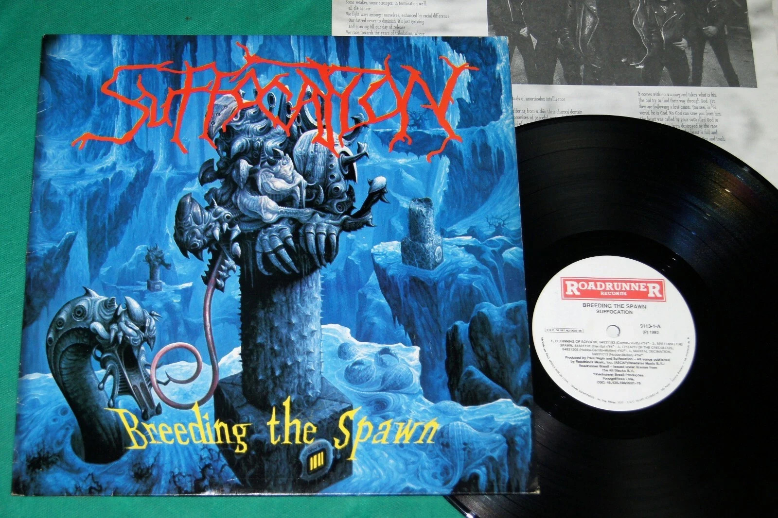 Suffocation - Breeding The Spaw BRAZIL LP 1st press 1993 Roadrunner