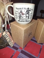 rrl souvenier mug with bango/guitar player on fence picture