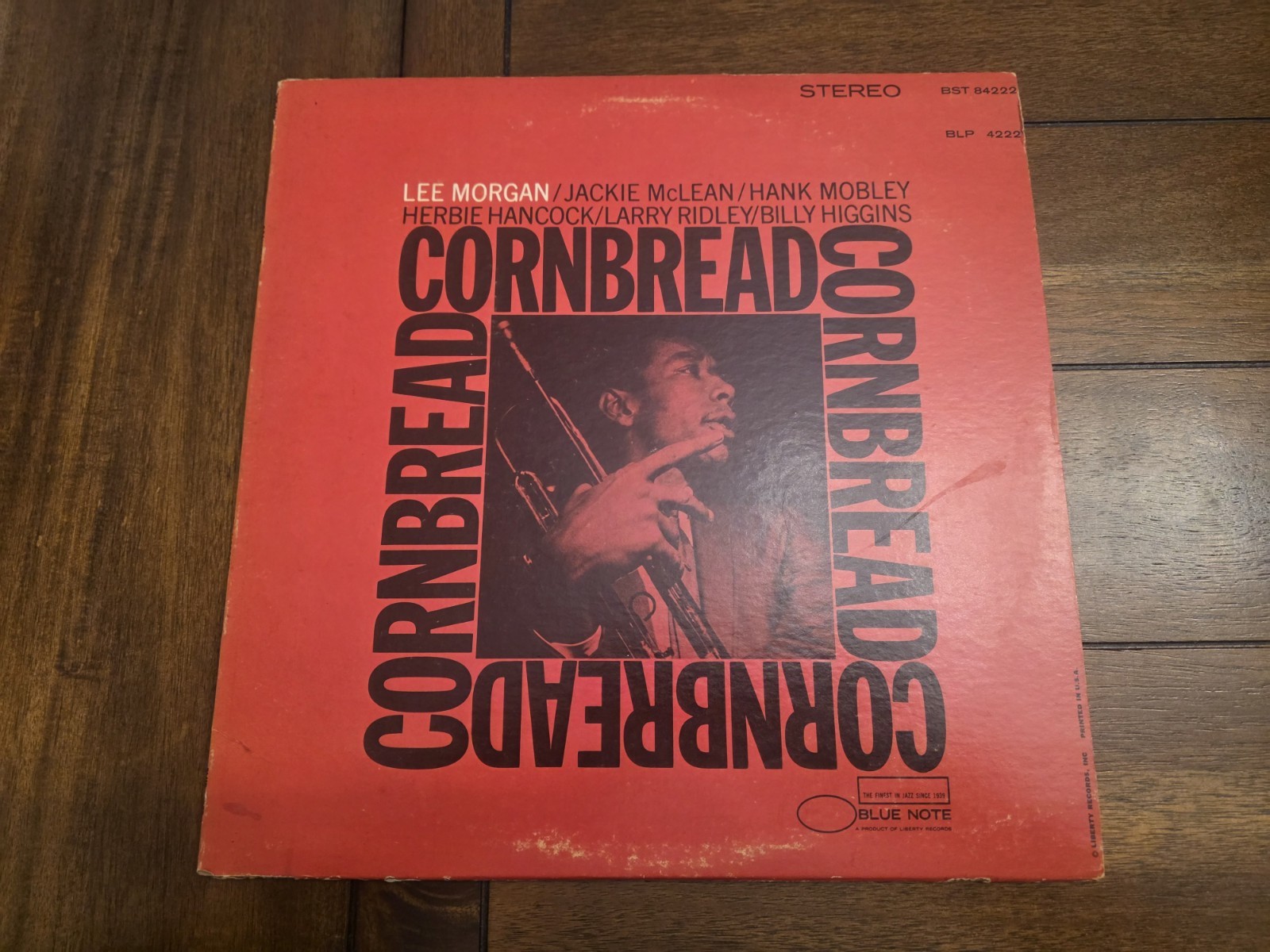 Lee Morgan – Cornbread - Blue Note BST 84222 Vinyl LP Stereo 1968 Reissue Jazz