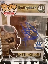 Funko Pop Aces High Eddie 437 Exclusive Iron Maiden Metal Rocks SIGNED See PROOF picture