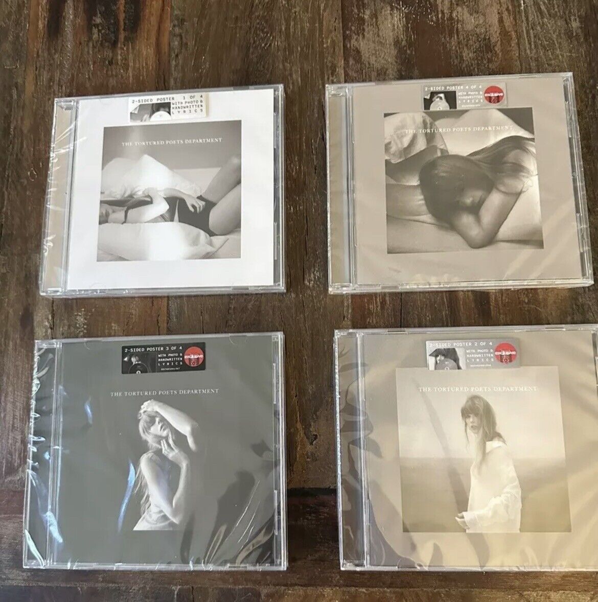 Taylor Swift Tortured Poets Department CDs Complete With Set of 4 With Posters