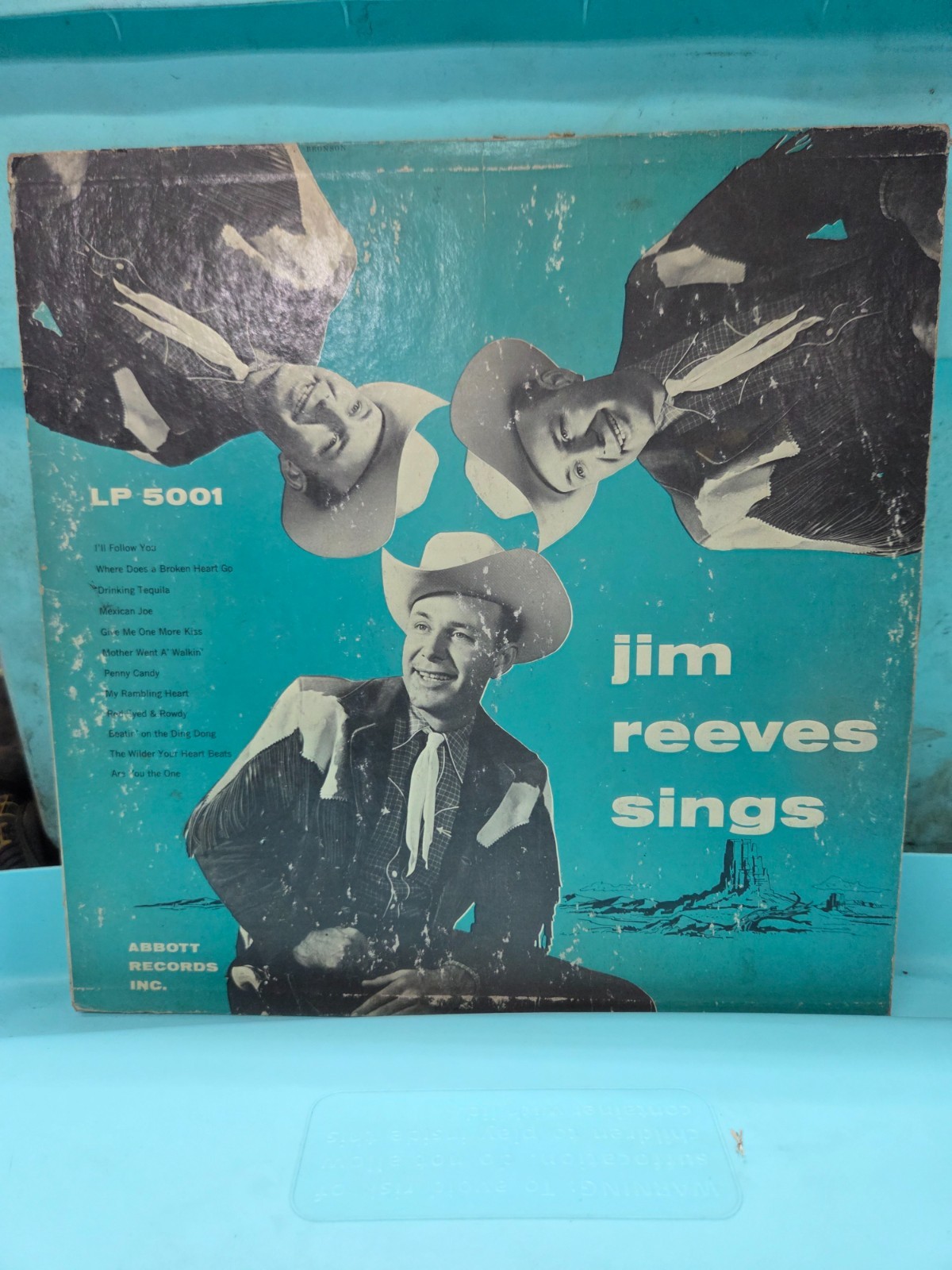 Jim Reeves Sings (1955 Abbot records LP 5001) RARE