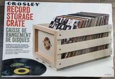 Crosley - AC1004A-NA - Record Storage Crate - Holds up to 75 Albums - Natural picture