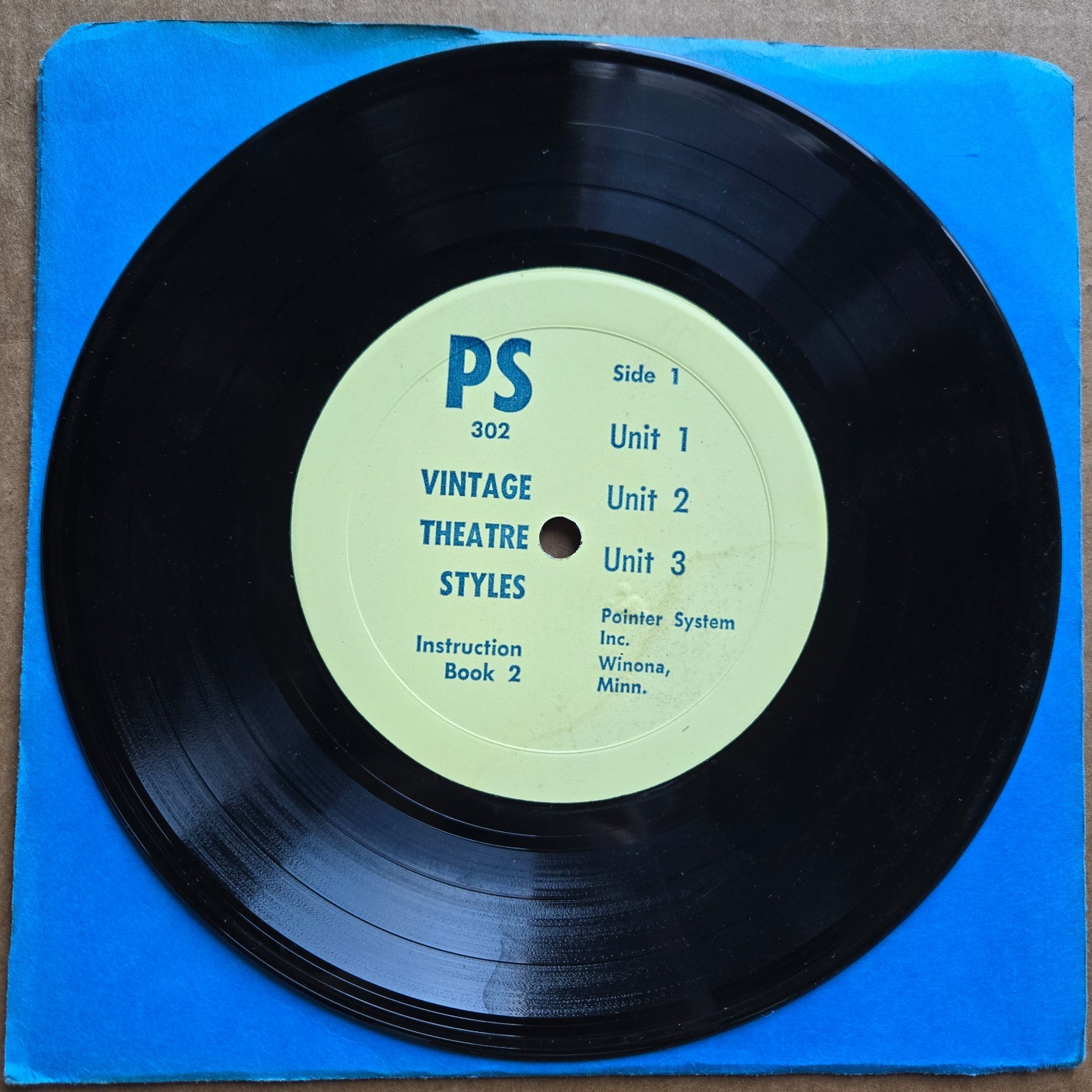 UNKNOWN ARTIST Vintage Theatre Styles PS 302 Vinyl 7\