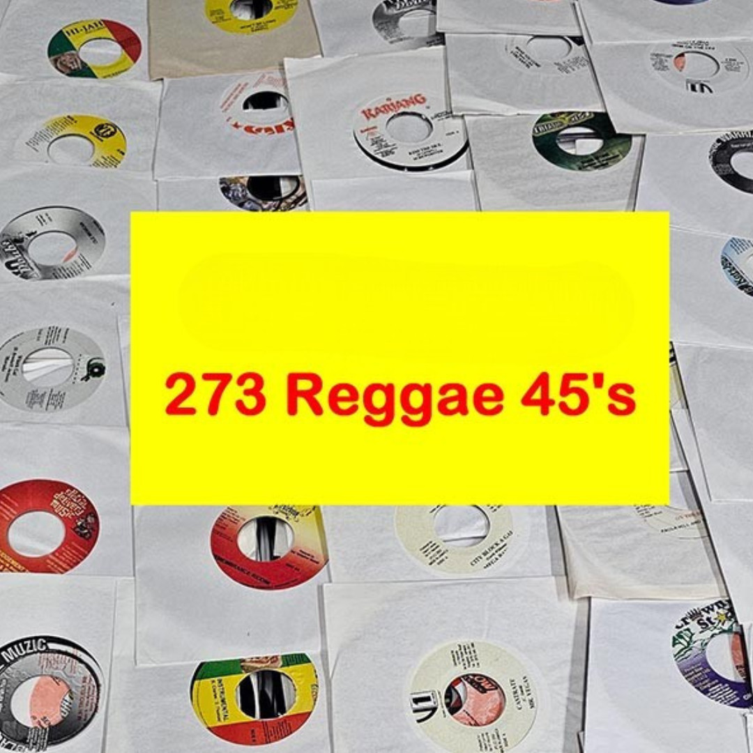 Reggae Vinyl Lot - 273 7” 45s Fred Locks, Garnett Silk, Lutan Fyah, Ras Shiloh