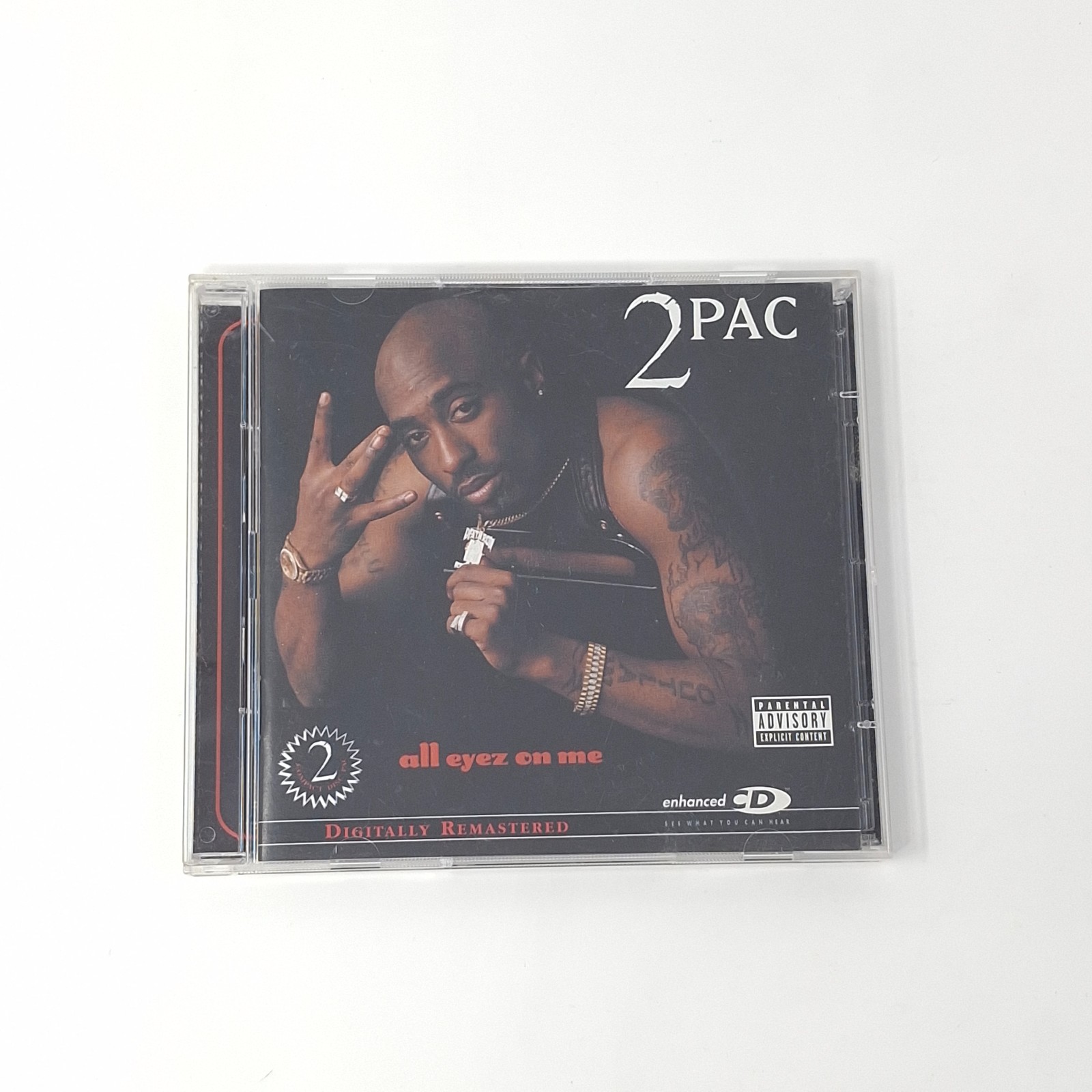 2PAC – All Eyez On Me 2CD 1996 Death Row Records Hip-Hop Rap Explicit - Tested