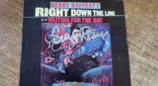 autographed 1970s vg+ Gerry Rafferty – Right Down The Line/waiting 45 picture