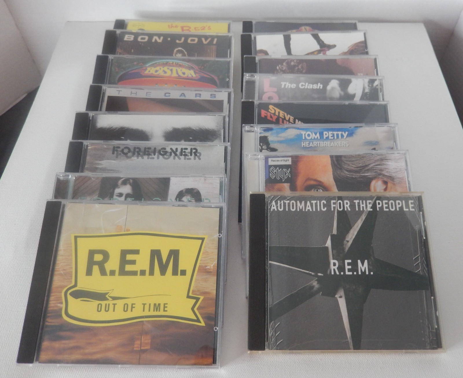 Classic 80s Style-16 CD Lot-Boston/The Cars/REM/Styx/INXS/GnR/Foreigner/Bon Jovi