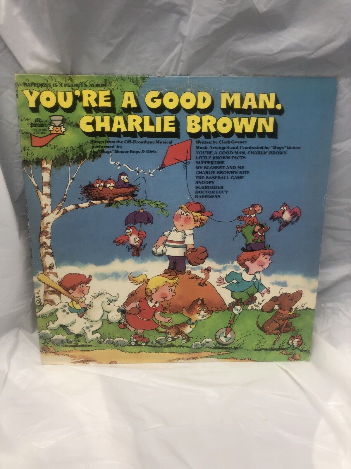 VTG 33 1/3 You're A Good Man Charlie Brown The Peanuts Album Record 1974