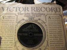 1911 AL JOLSON Snap your Fingers COLLINS HARLAN Want To Be In Dixie VICTOR 17075 picture