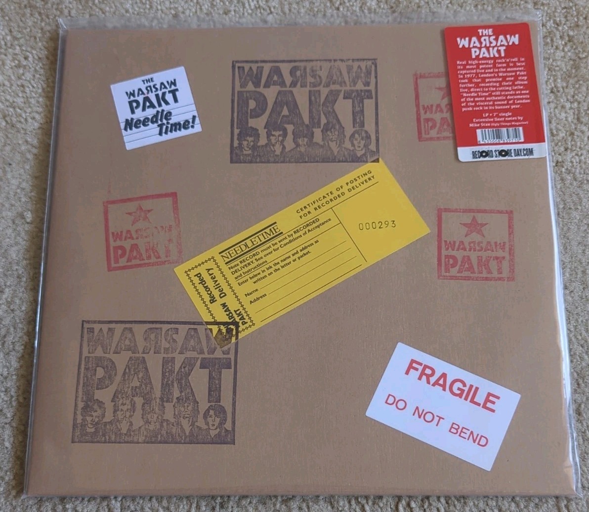 RARE NEW OOP Warsaw Pakt Needle Time Vinyl LP 12\