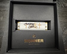 Ozzy Osbourne (Very RARE) Golden Ticket Hohner Harmonica.. Signed & Played picture