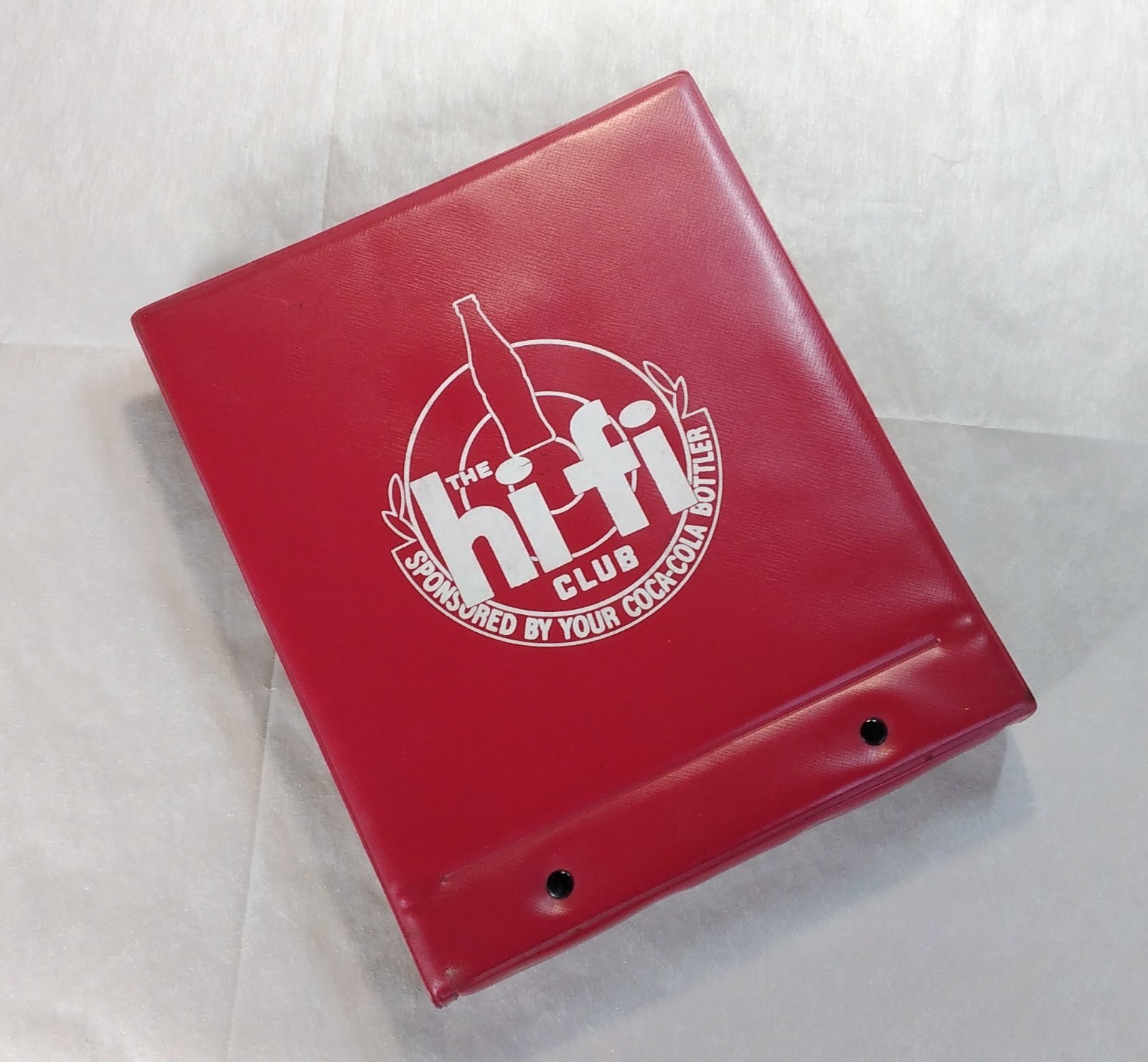 Coca Cola Hi-Fi Club / 45rpm Vintage Record Case (FREE Shipping)