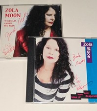 ZOLA MOON 2 SIGNED CD LOT WILDCATS UNDER MY SKIN INSERT BLUES ROCK picture