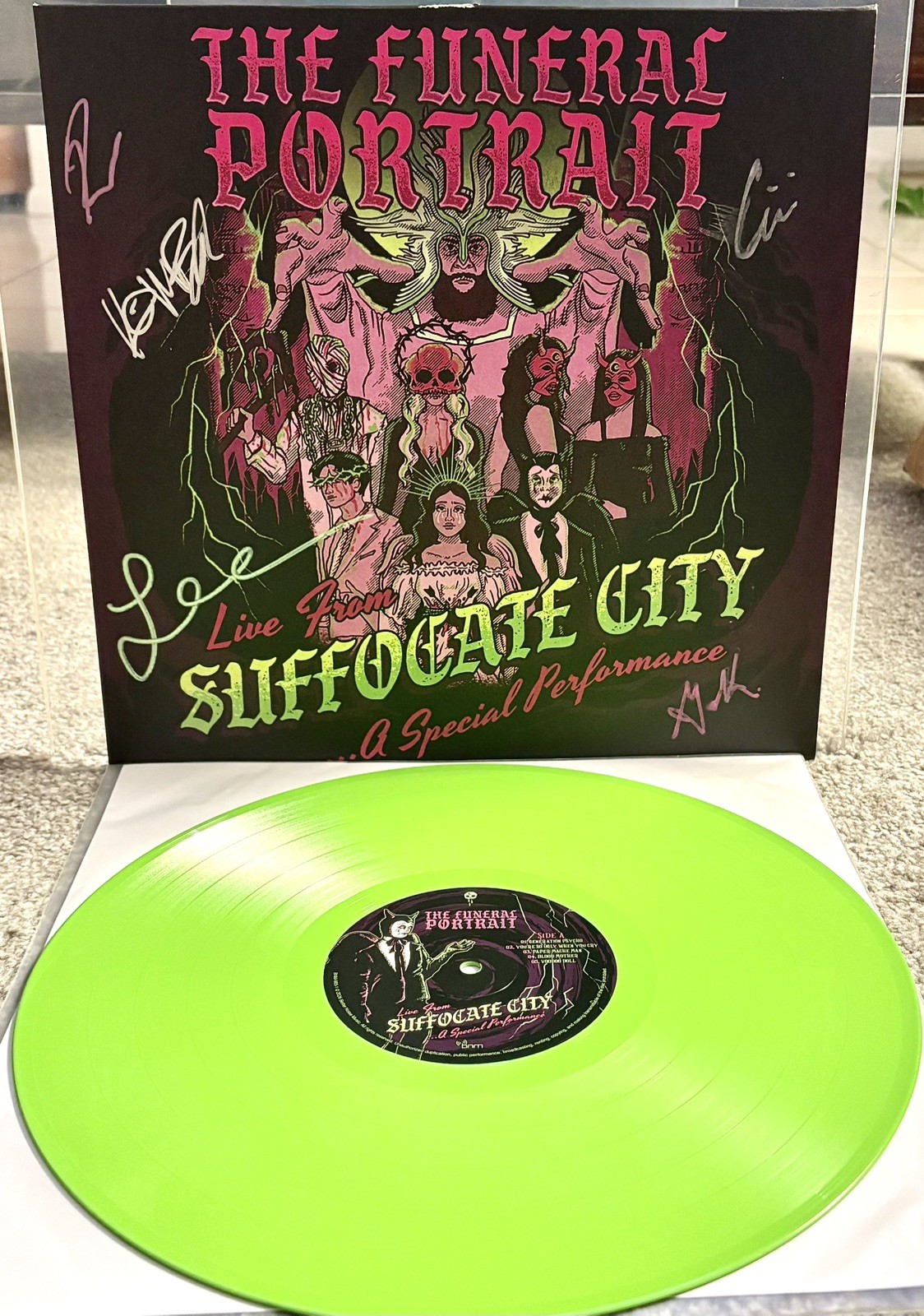 The Funeral Portrait (FULLY SIGNED COVER) - Live From Suffocate City vinyl