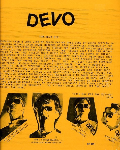 Devo – Can U Take It? (1979, Rubber Robot Records, Limited Edition