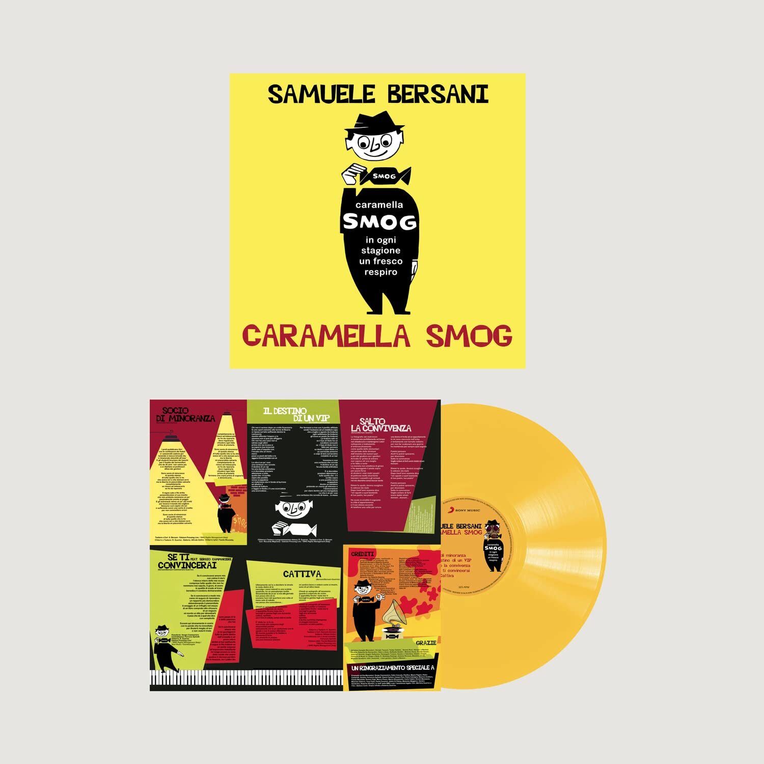 Samuelle Bersani Caramella Smog - Red (Vinyl)
