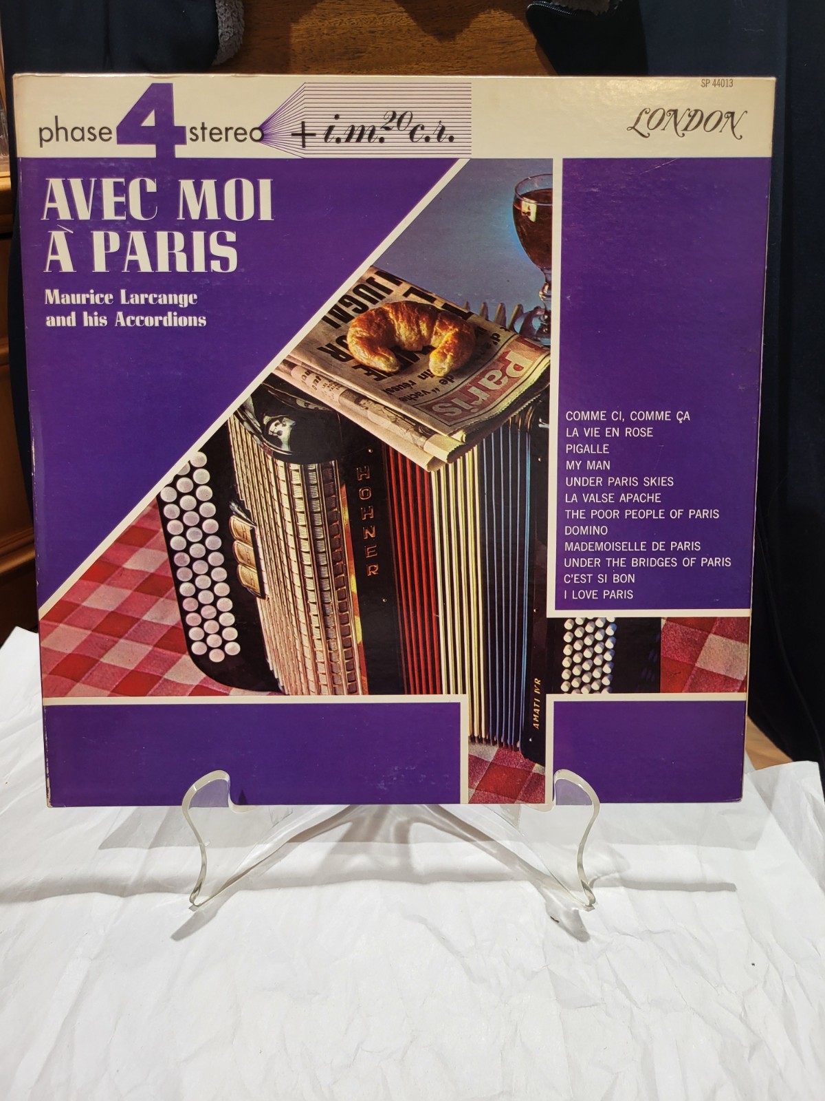Maurice Larcange Avec Moi A Paris NM-/EX London SP44013 Phase 4 LP